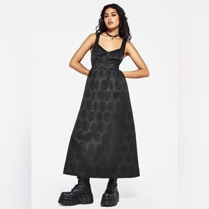 Semine Celestial Printed Cami Midi Dress Sz 8 – Witchy, Alt, Statement